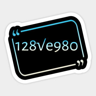 I love you Funny Math Meme Gift Sticker